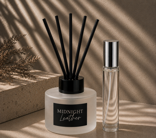 Midnight Leather Reed Diffuser & Home Fragrance Mist