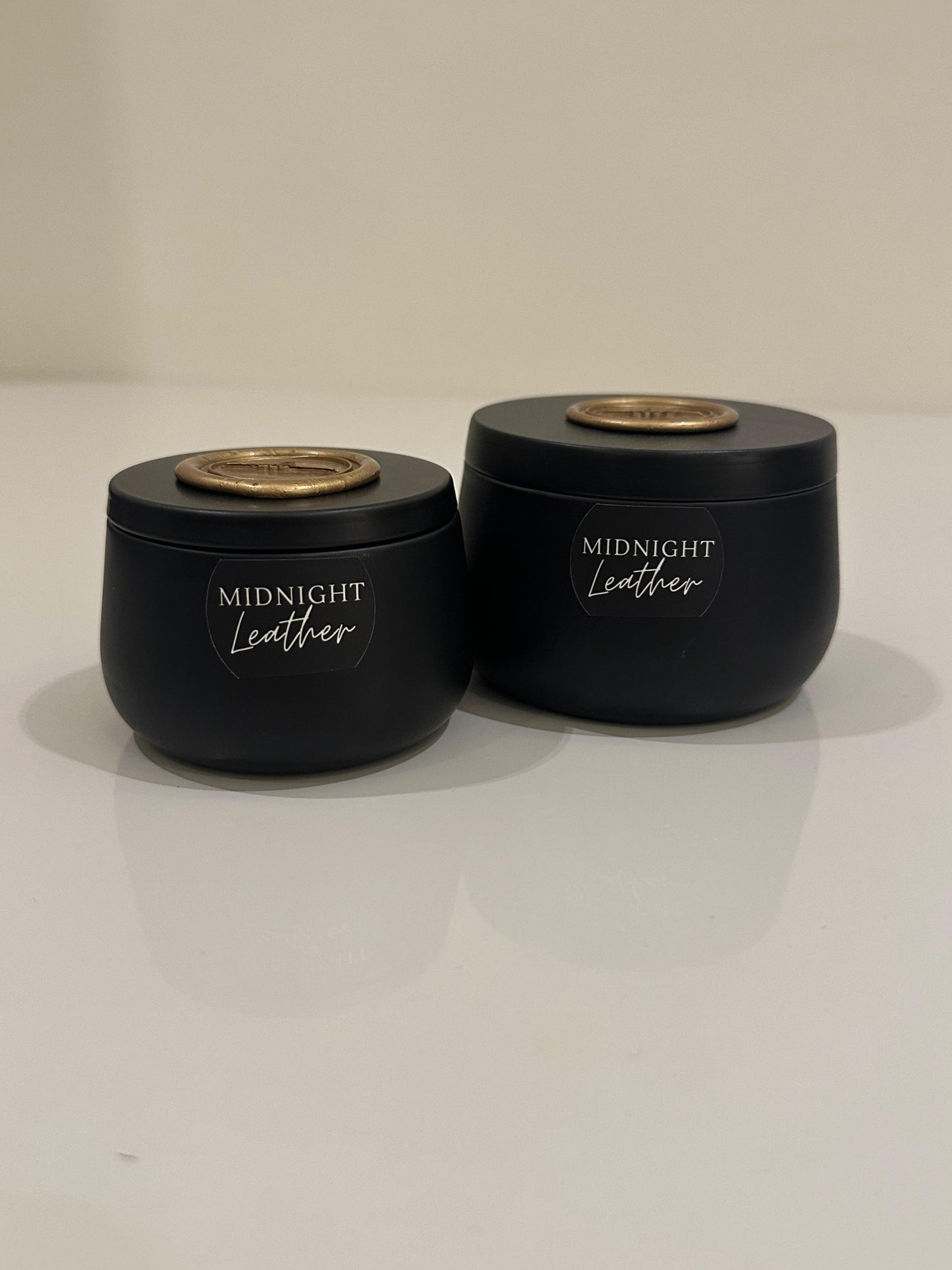 Midnight Leather Candle