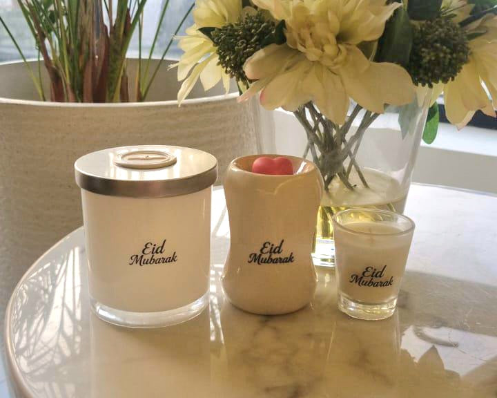 Eid Mubarak Mini Glass Candle
