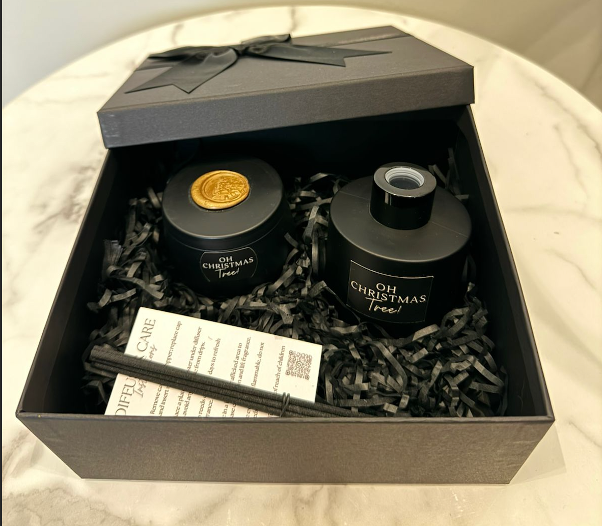 Diffuser & Candle gift set box (4oz candle)