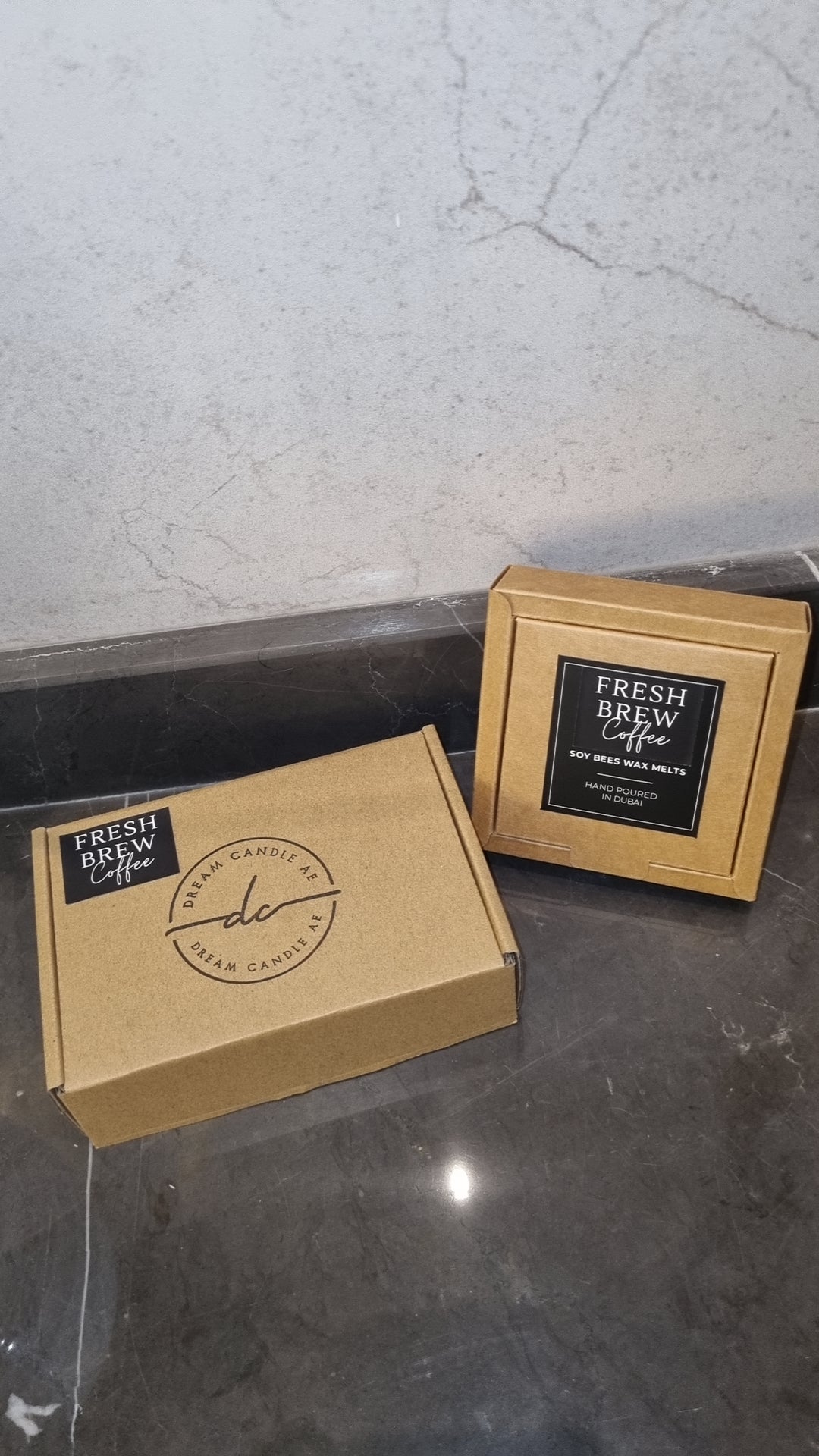 Fresh Brew Coffee wax melts, box of 9 and a box of 20 hearts