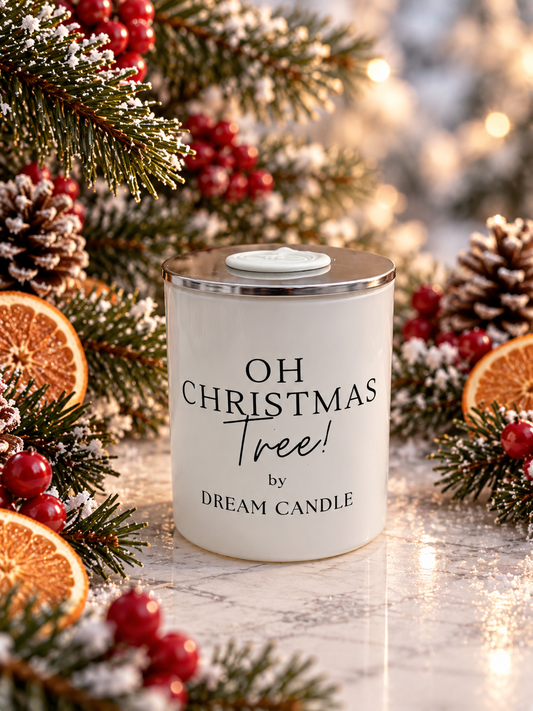 Oh Christmas Tree! - 8oz White Glass Candle