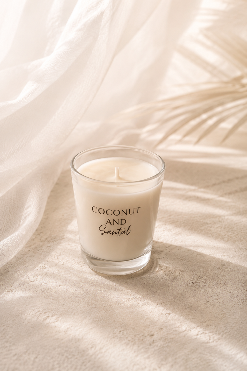 Coconut and Santal - MIni Glass Candle