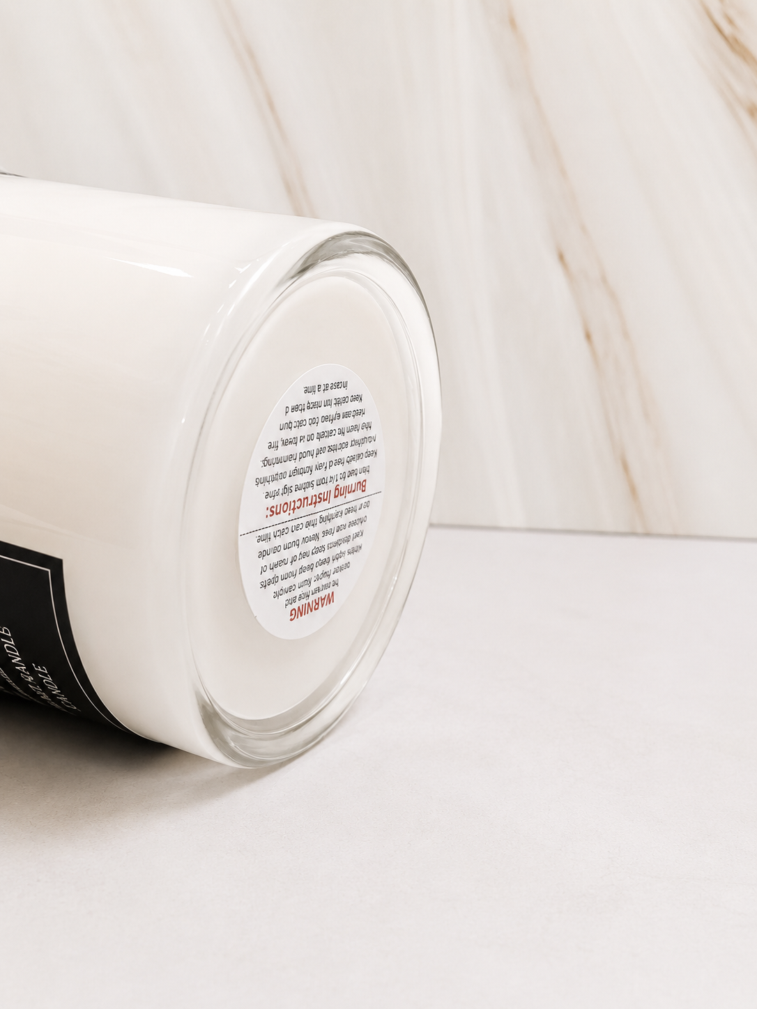 Beautifully Imperfect | Sweet Sahara Dreams – White Glass Candle
