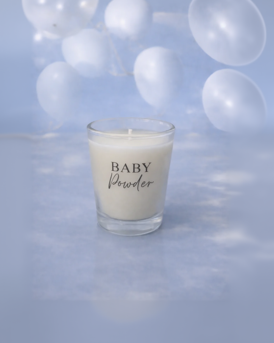 Baby Powder - Mini Glass Candle