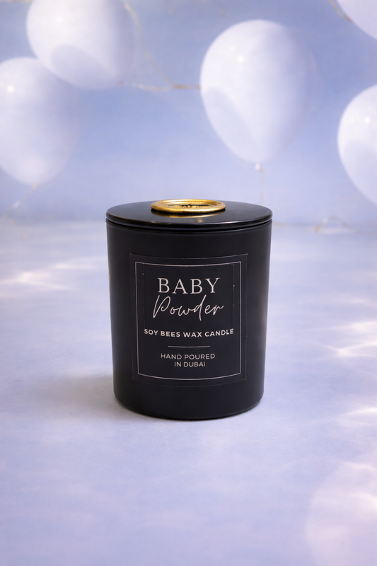 شمعة بودرة الأطفال