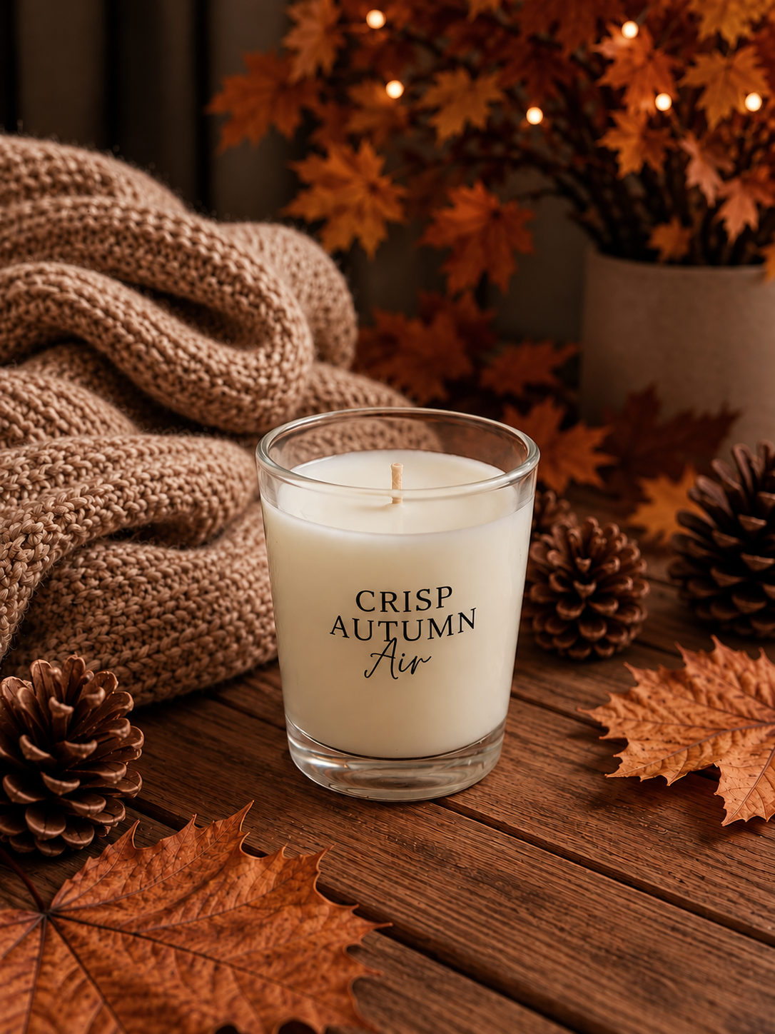 Crisp Autumn Air - Mini Glass Candle
