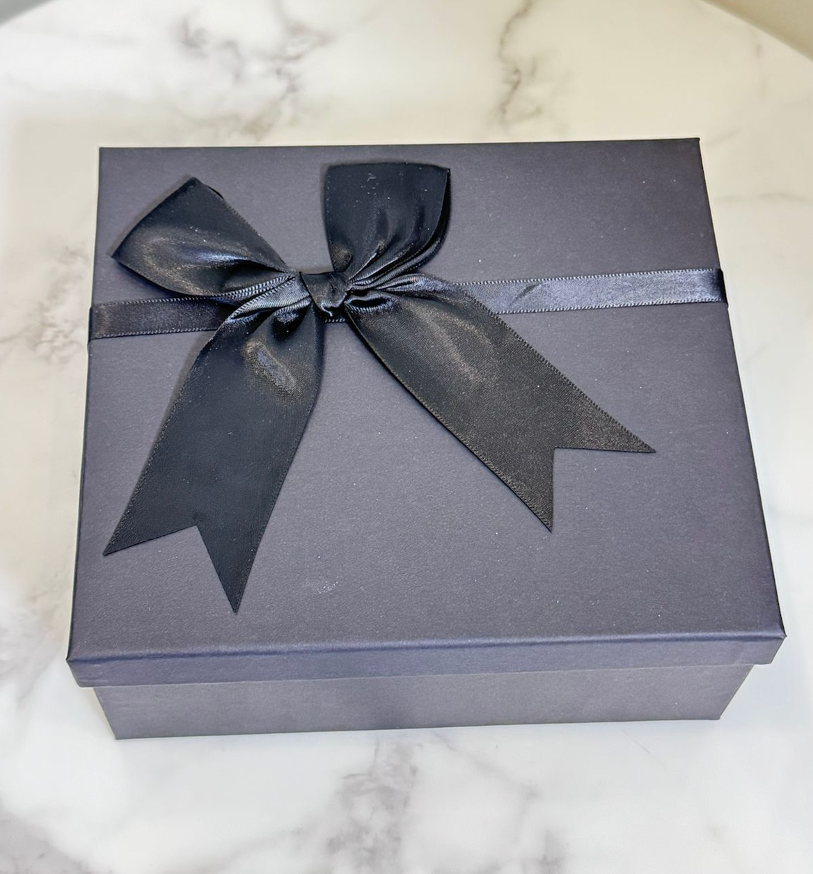Black bow gift box