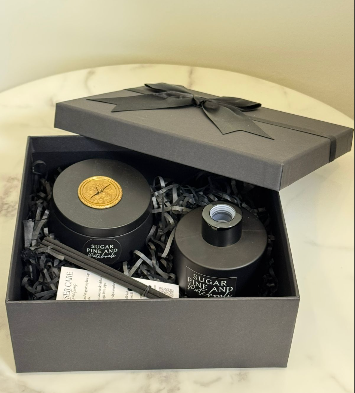 Diffuser & Candle gift set box (7oz candle)