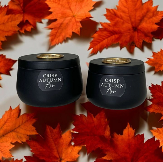 Crisp Autumn Air - 7oz Black Candle Tin