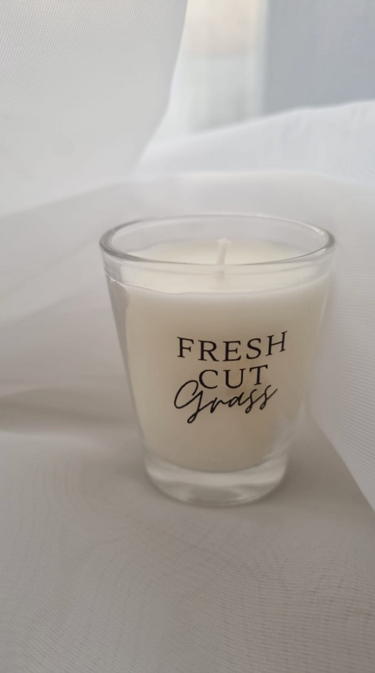 Fresh Cut Grass - Mini Glass Candle