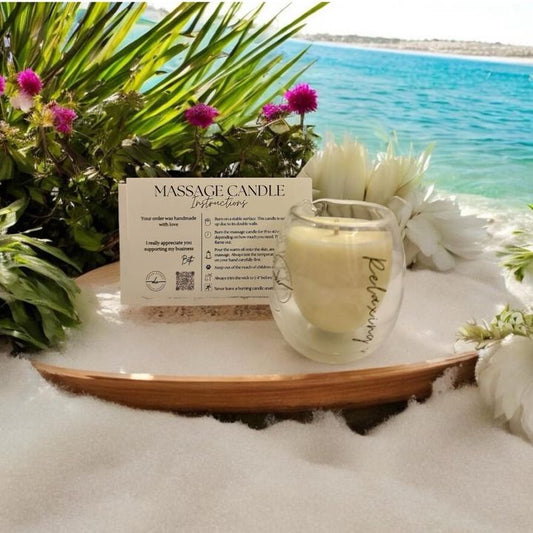 شمعة تدليك مريحة