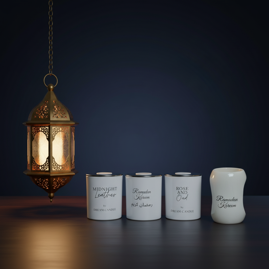 Ramadan plain navy lantern background