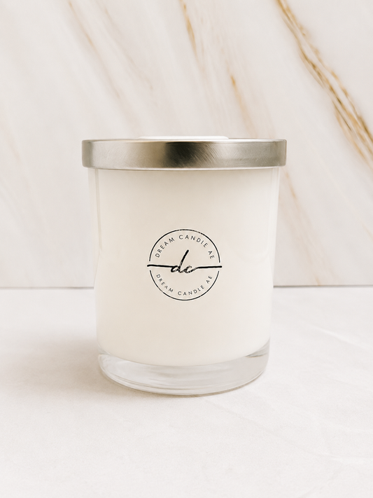 Beautifully Imperfect | Sweet Sahara Dreams – White Glass Candle