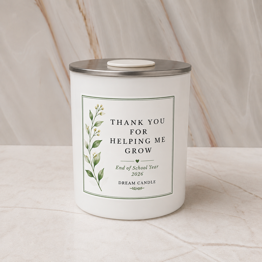 Teacher's gift Glass Candle