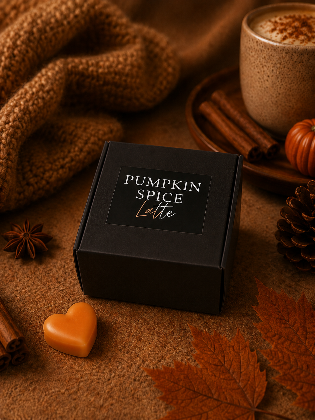Pumpkin Spice Latte - Wax Melt Hearts