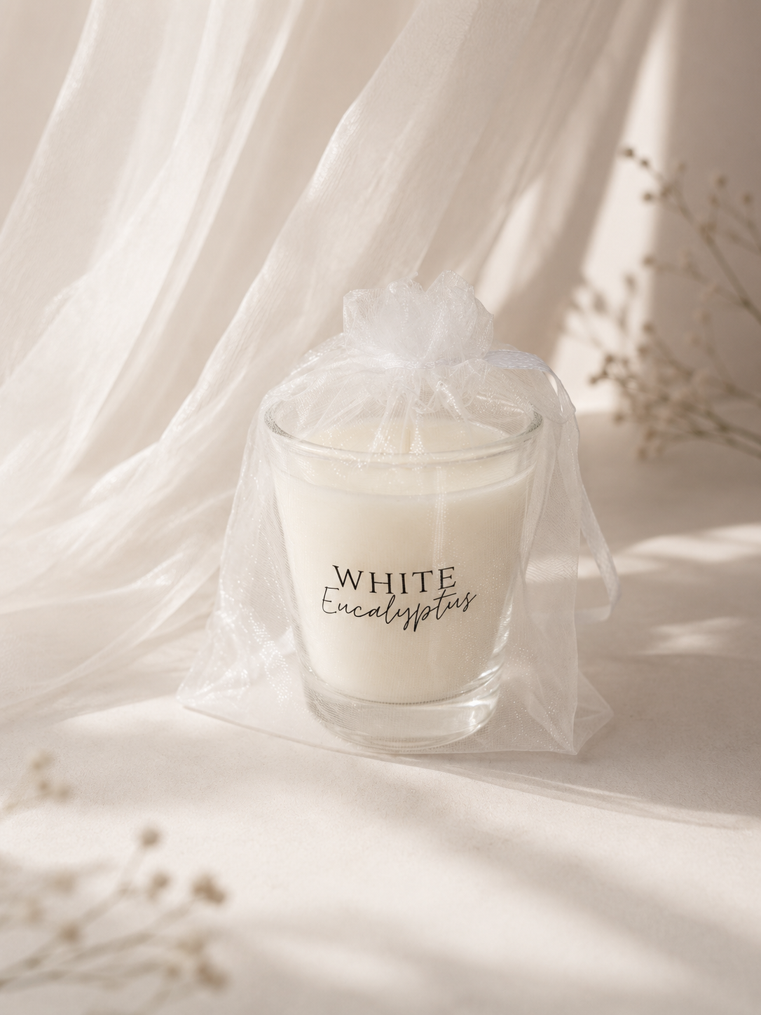 White Eucalyptus - Mini Glass Candle