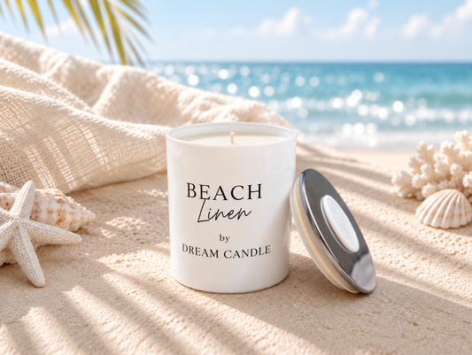Beach Linen - 8oz White Candle