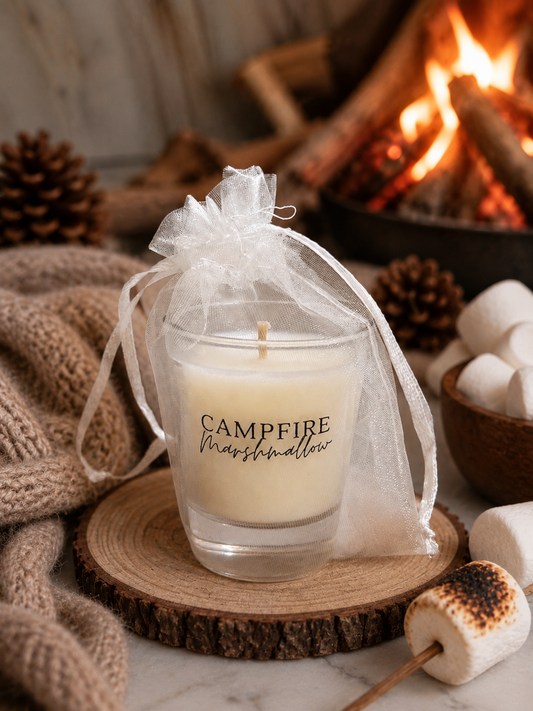 Campfire Marshmallow - Mini Glass Candle