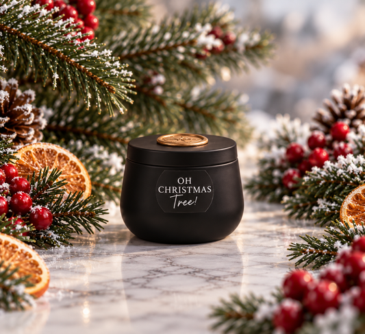 Oh Christmas Tree! - 4oz Black Tin Candle