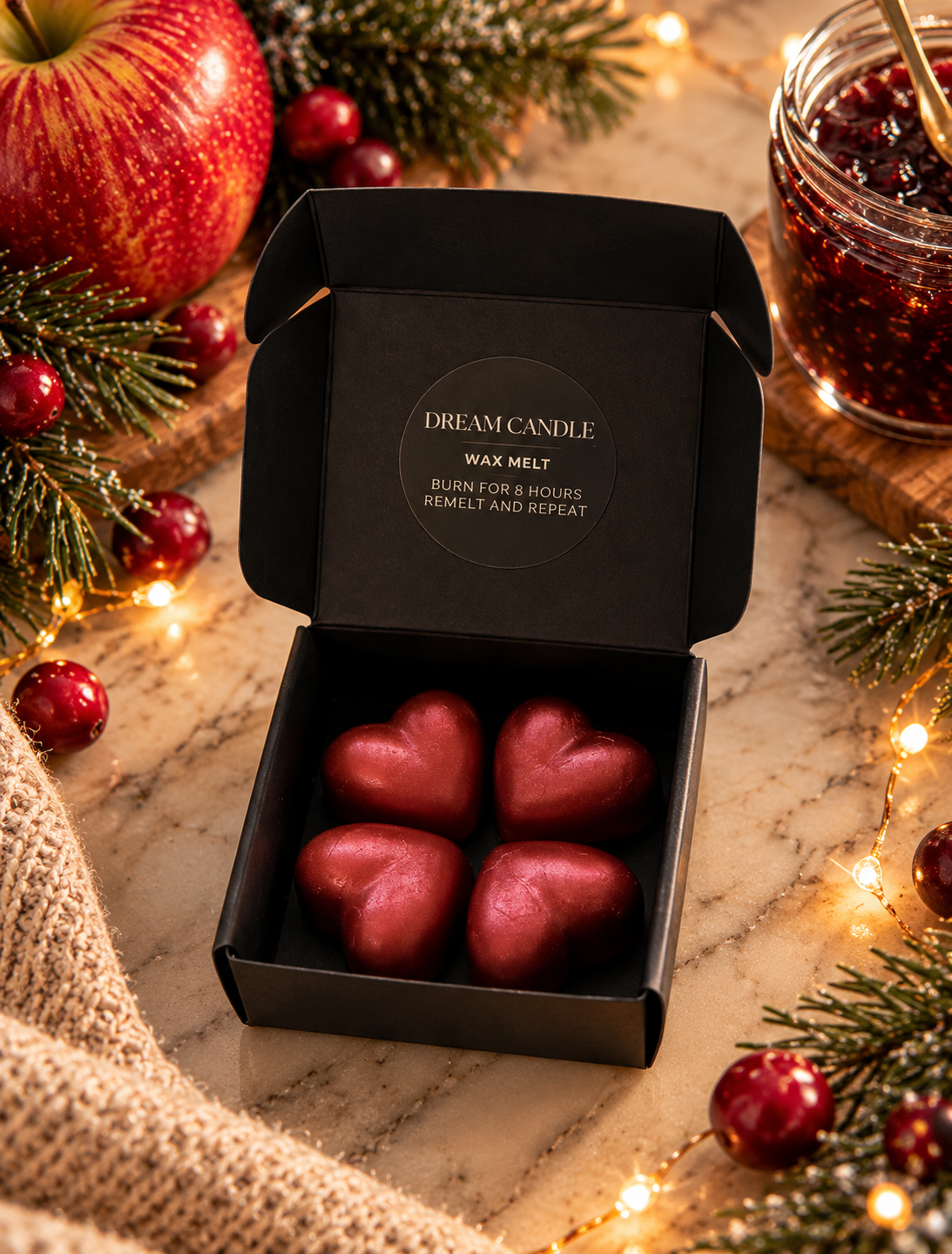 Cranberry Apple Marmalade - Wax Melt Hearts