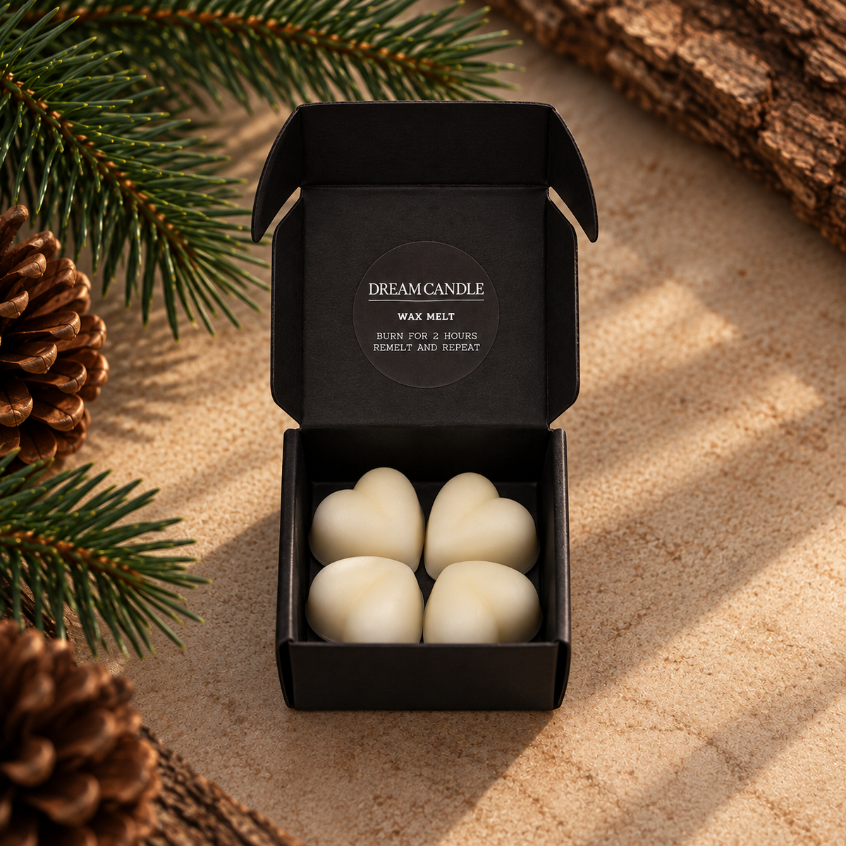 Sugar Pine and Patchouli - Wax Melt Hearts
