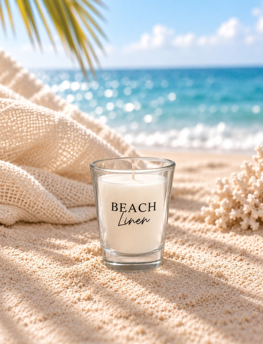 Beach Linen - Mini Glass Candle