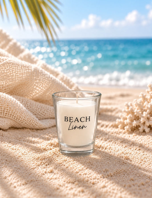 Beach Linen - Mini Glass Candle
