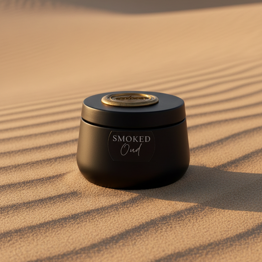 Smoked Oud - 4oz Black Tin Candle