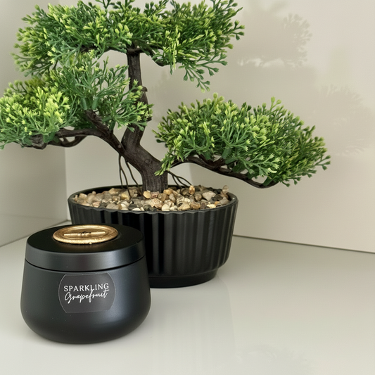 Sparkling Grapefruit - 4oz Black TIn Candle