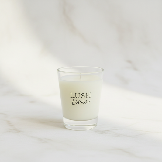 Lush Linen - Mini Glass Candle